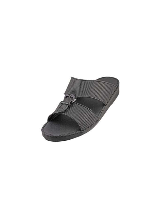 008-2868 Barjeel Uno Mens Arabic Sandals 001942 Black