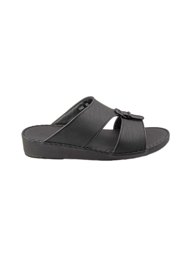 008-2868 Barjeel Uno Mens Arabic Sandals 001942 Black