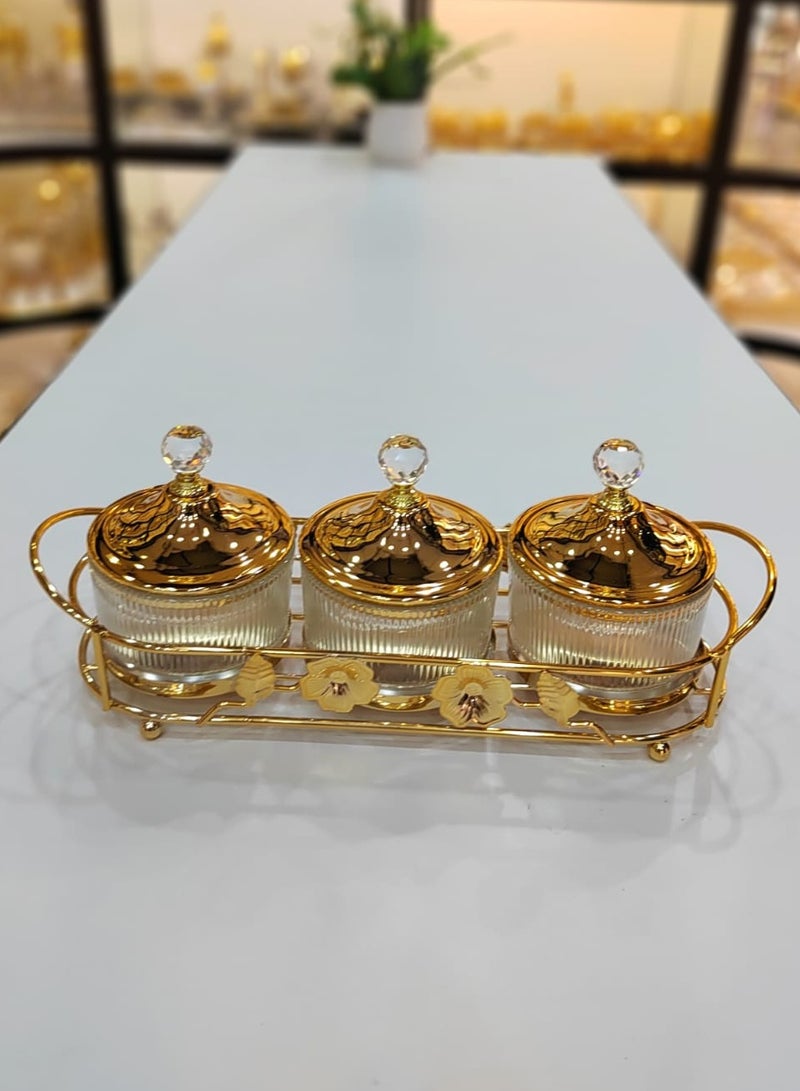 Light Luxury Fruits & Snack Bowls Set with Tray Elevate Dining with Style Perfect for Serving Fruits Snacks Nuts Candies Elegantly Ideal for Gatherings or Everyday Use Stylish Durable and Functional