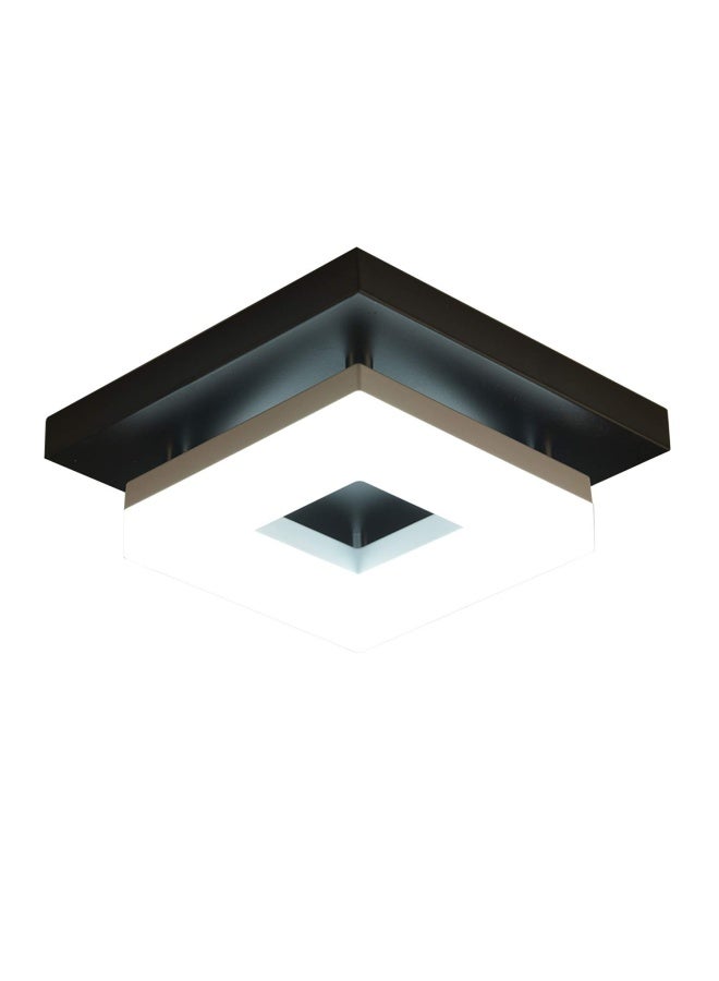 Anmaice 8In 8Watt Flush Mount Led Ceiling Light Fixtures.Modern Ceiling Lamps For Hallways Balcony Cloakroom Small Closet Washrooms Stairwell Square Black