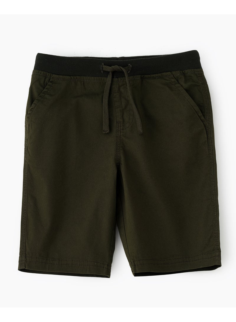 Cool & Classic: Boys' Woven Cotton Shorts Stylishly Breathable