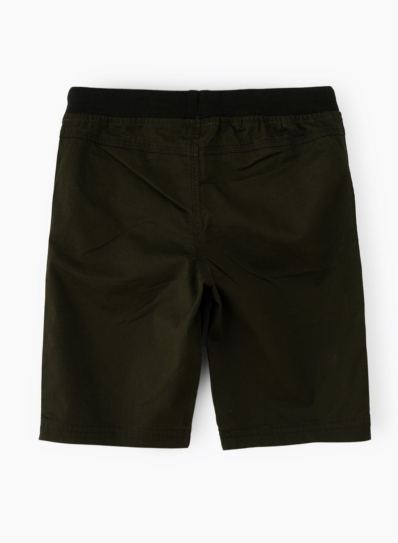 Cool & Classic: Boys' Woven Cotton Shorts Stylishly Breathable