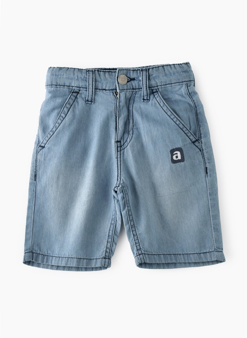 Cool & Classic: Boys' Woven Cotton Shorts Stylishly Breathable