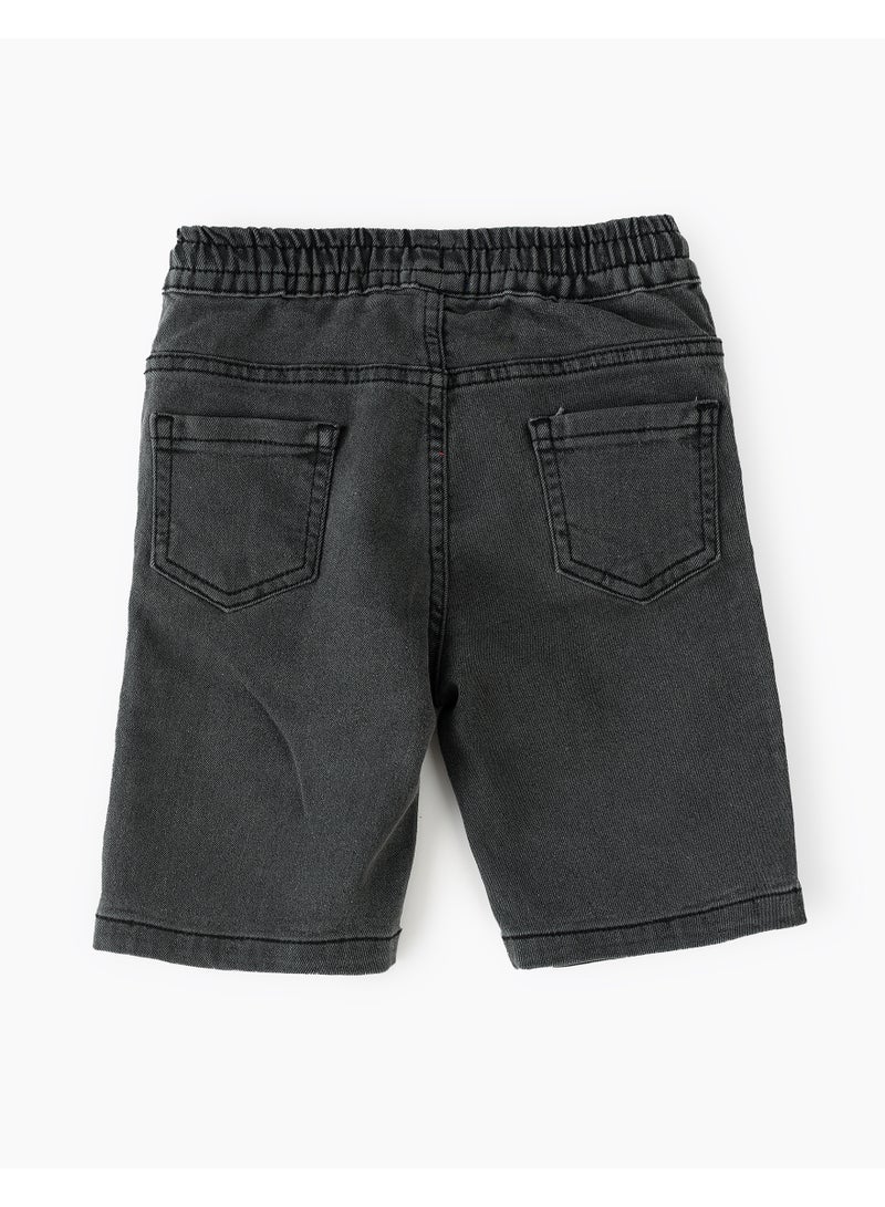 Cool & Classic: Boys' Woven Cotton Shorts Stylishly Breathable