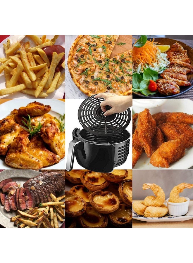 Autonomier Air Fryer Replacement Grill Pan For Power Dash Chefman 5Qt Air Fryers Crisper Plate,Air Fryer Grill Plate,Non-Stick Fry Coating Pan,Dishwasher Safe (8.46In/5Qt）