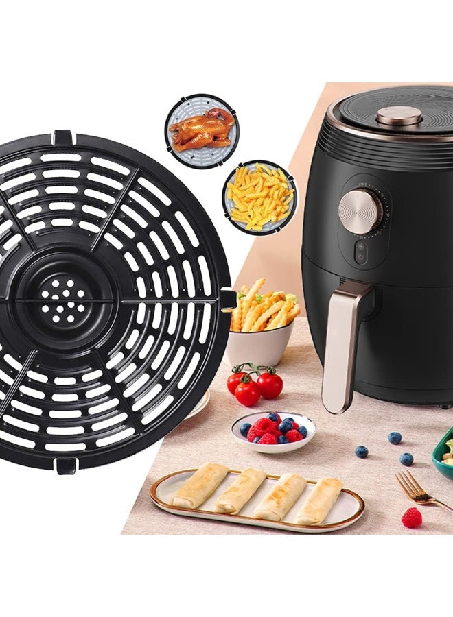 Autonomier Air Fryer Replacement Grill Pan For Power Dash Chefman 5Qt Air Fryers Crisper Plate,Air Fryer Grill Plate,Non-Stick Fry Coating Pan,Dishwasher Safe (8.46In/5Qt）