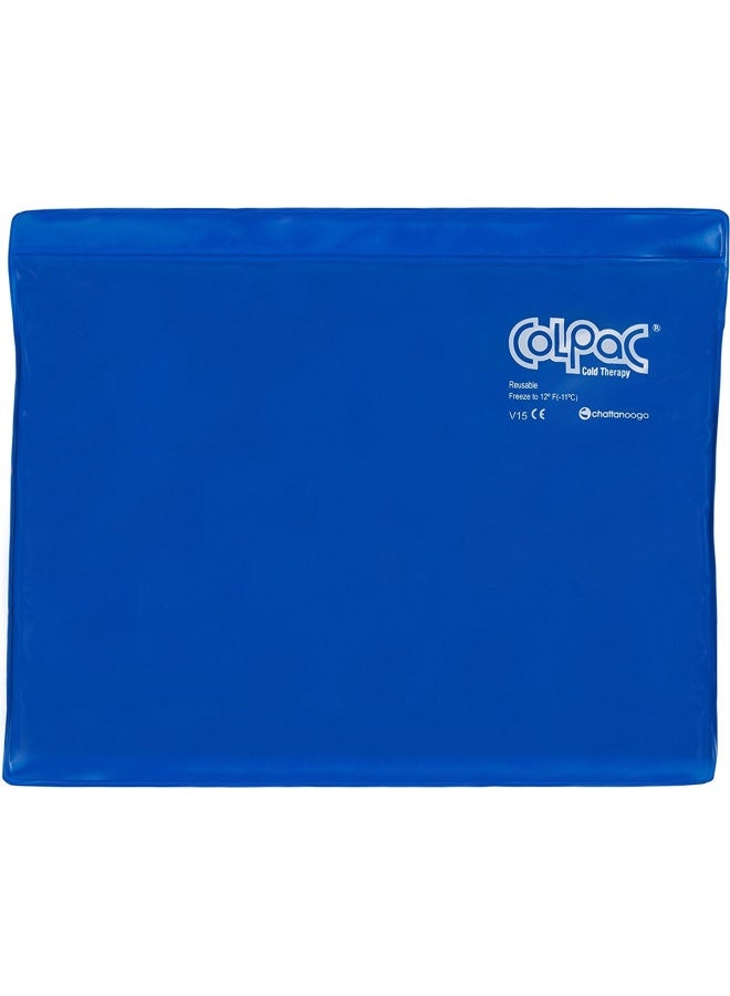 Colpac Reusable Gel Ice Pack Cold Therapy For Knee  Arm  Elbow  Shoulder  Back For Aches  Swelling  Bruises  Sprains  Inflammation  11 X14   - Blue