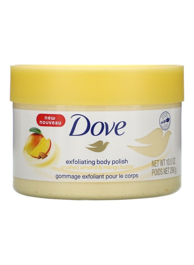 Crushed Almond And Mango Butter Exfoliating Body Polish Beige 298grams