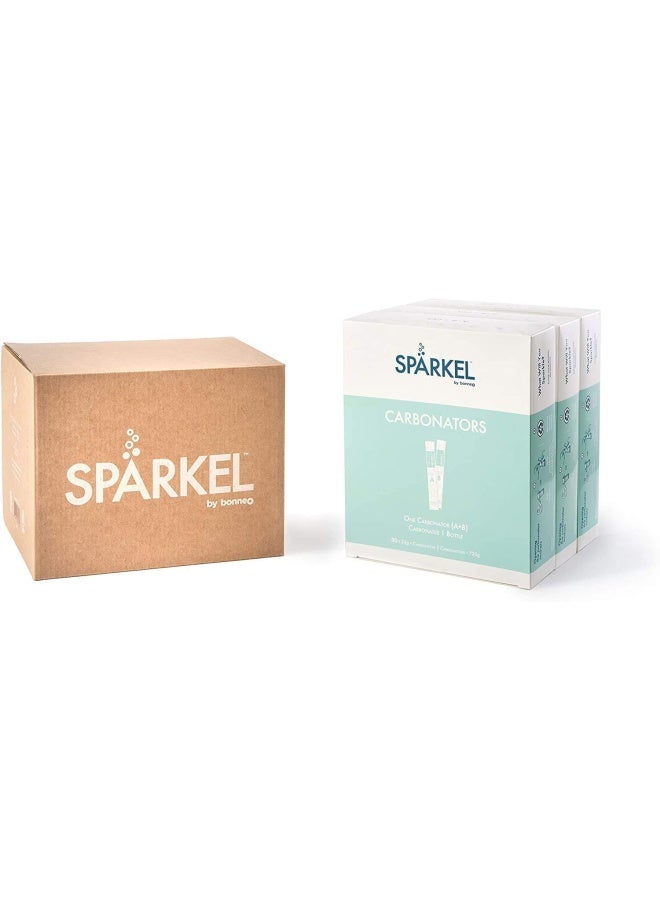 SpärkelSp rkel Carbonator 90-Pack 3 x Carbonator 30-Packs - For Sp rkel Beverage System Sparkling Water and Soda Maker