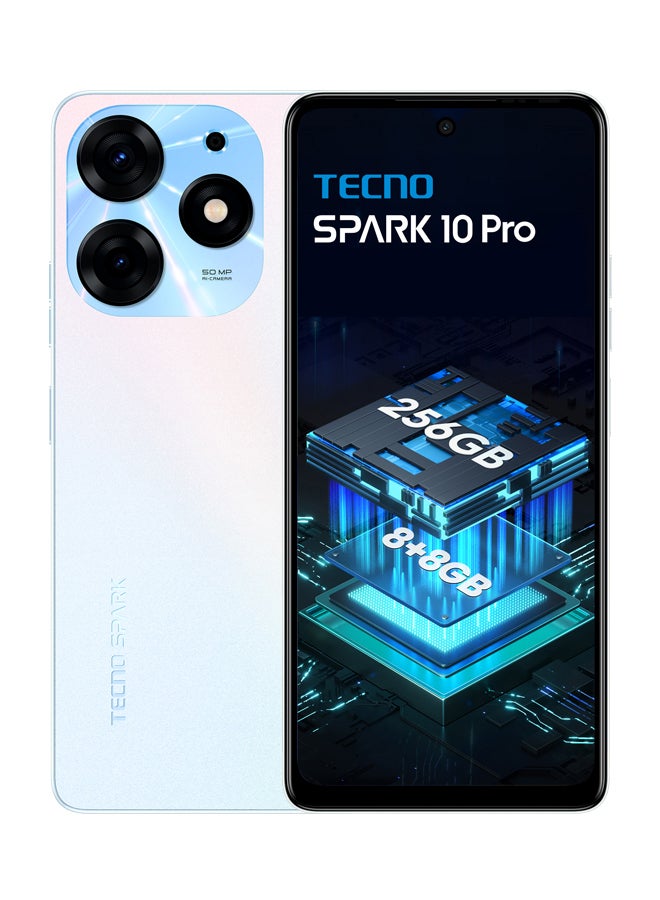 Spark 10 Pro 6.8 Inch Pearl White 8GB 128GB 4G - International Version