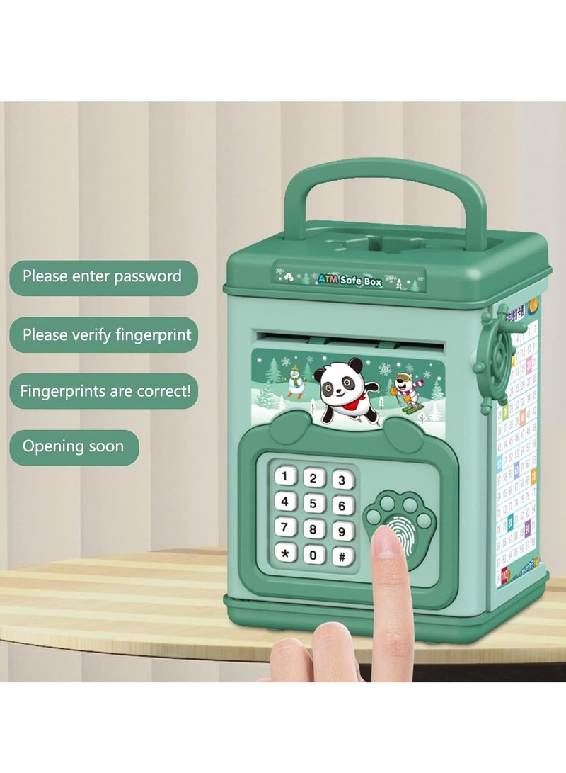 Electronic ATM Piggy Banks for Kids, Safe Coin Banks Money Saving Box Password Code Lock for Children, Money Bank Toy with Password Protection, Birthday Gift for Boys Girls