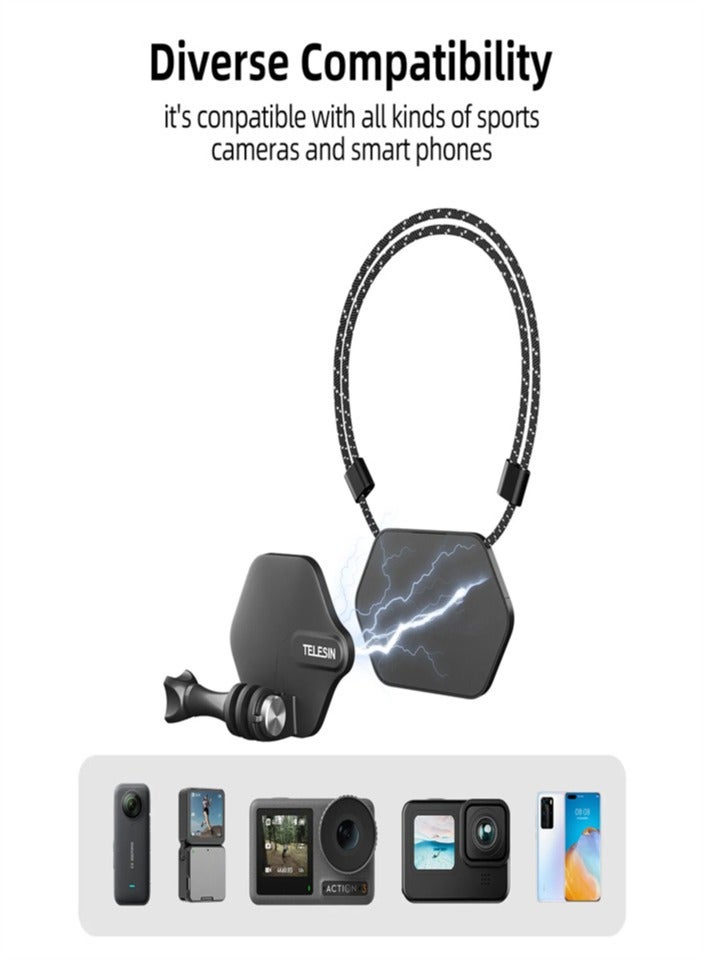 Magnetic Mount Quick Release Neck Holder Mount For Gopro Hero 9 10 11 12 Iphone
