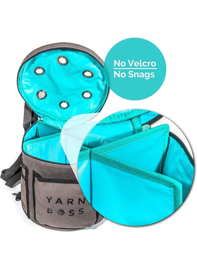 Yarn Boss Yarn Bag - Travel With Yarn And Knitting Supplies - Yarn Storage To Organize Multiple Projects And Keep Your Yarn Safe And Clean - Knitting And Crochet Supplies Yarn Holder