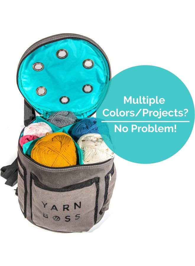 Yarn Boss Yarn Bag - Travel With Yarn And Knitting Supplies - Yarn Storage To Organize Multiple Projects And Keep Your Yarn Safe And Clean - Knitting And Crochet Supplies Yarn Holder