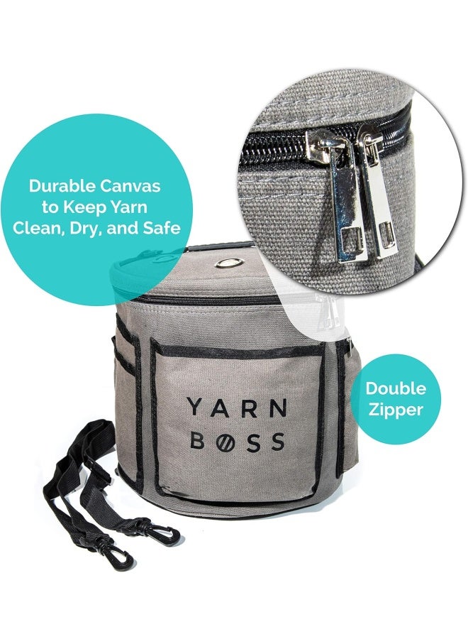 Yarn Boss Yarn Bag - Travel With Yarn And Knitting Supplies - Yarn Storage To Organize Multiple Projects And Keep Your Yarn Safe And Clean - Knitting And Crochet Supplies Yarn Holder