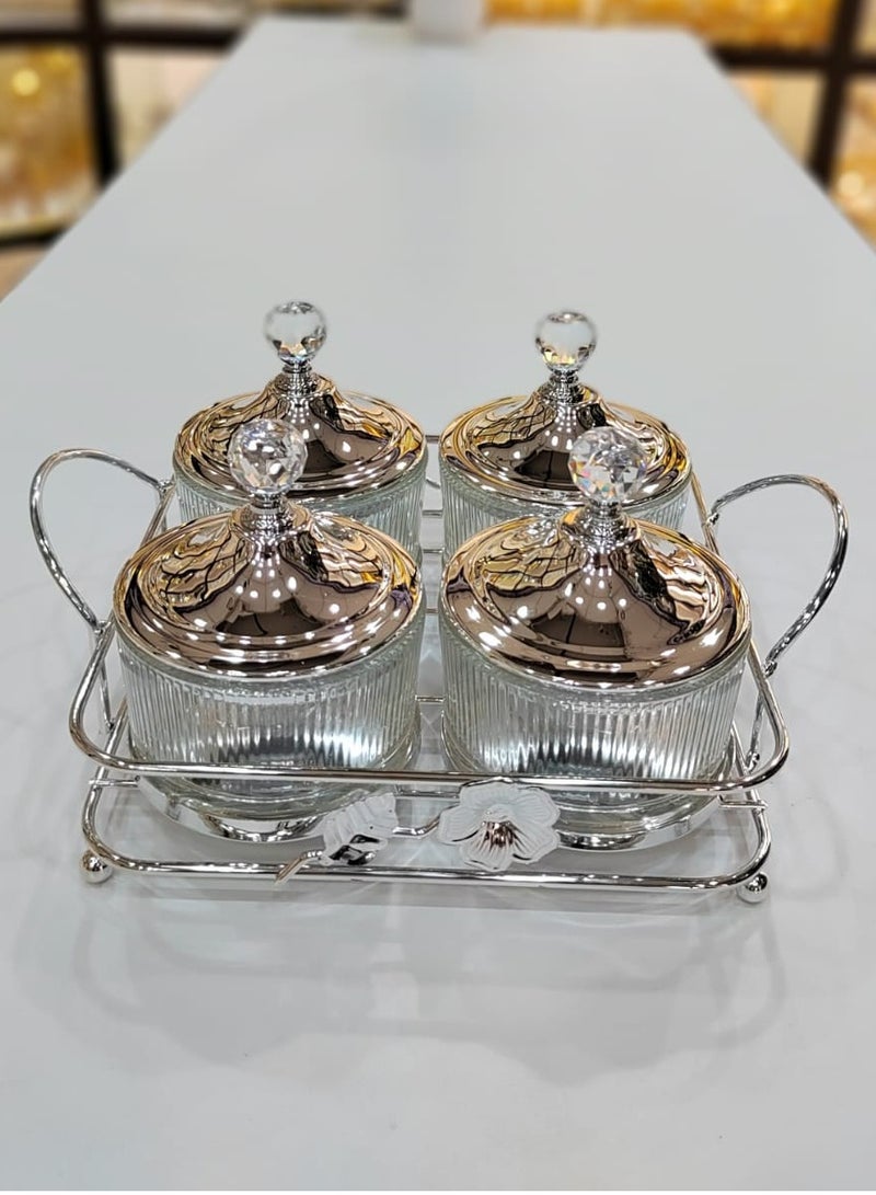 Light Luxury Fruits & Snack Bowls Set with Tray Elevate Dining with Style Perfect for Serving Fruits Snacks Nuts Candies Elegantly Ideal for Gatherings or Everyday Use Stylish Durable and Functional
