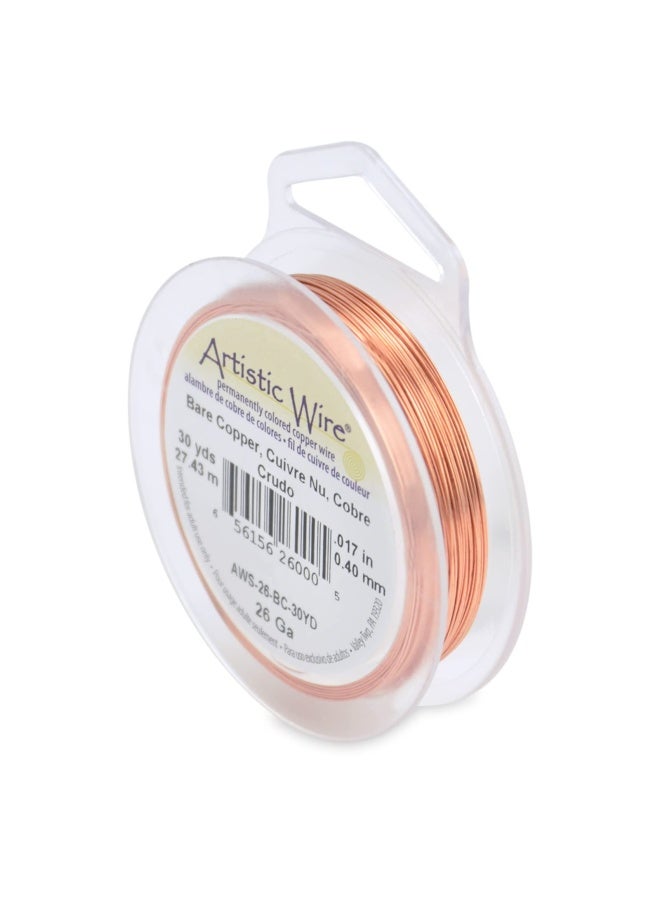 Beadalon 30-Yards Artistic 26-Gauge Bare Wire  Copper