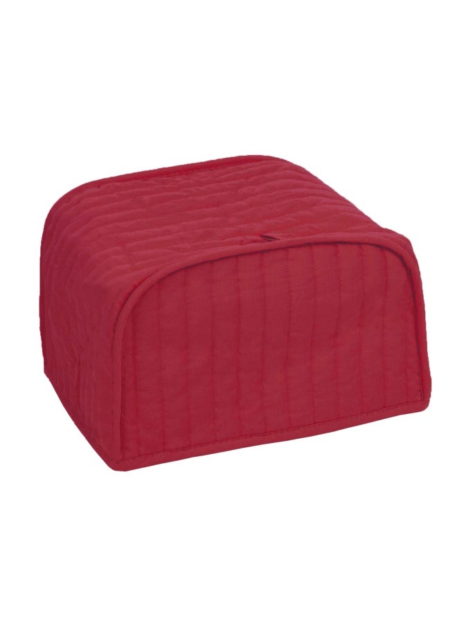 Two Slice Toaster Cover Paprika - RITZ Polyester Cotton Quilted Two Slice Toaster Appliance Cover Dust and Fingerprint Protection Machine Washable Paprika Red