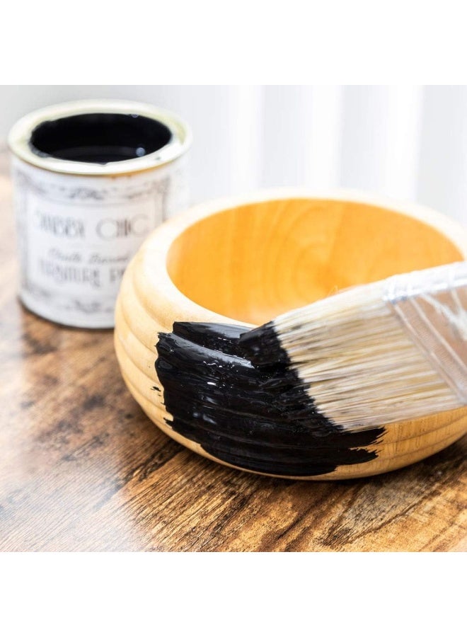 Shabby Chic Chalk Based Furniture Paint Liquorice Black 250Ml Matt Finish Water Based Paint