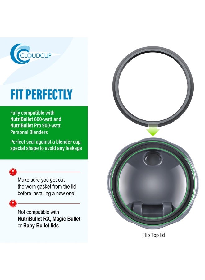 CloudCUPGasket Replacement Rubber Ring Seal Rings Gaskets Part for Nutribullet Replacement Parts Accessories Blender 900 Series 600W and 900W
