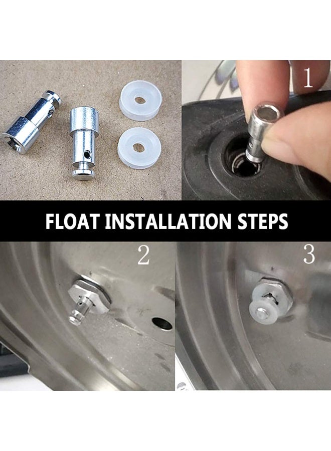 5 Pack Steam Valve Universal Replacement Floater With 5 Pack Silicone Sealer Pads With 5 X 4 In 1 Pressure Cooker Gasket Kit For 5 6 Or 8 Quart Pressure Cookers