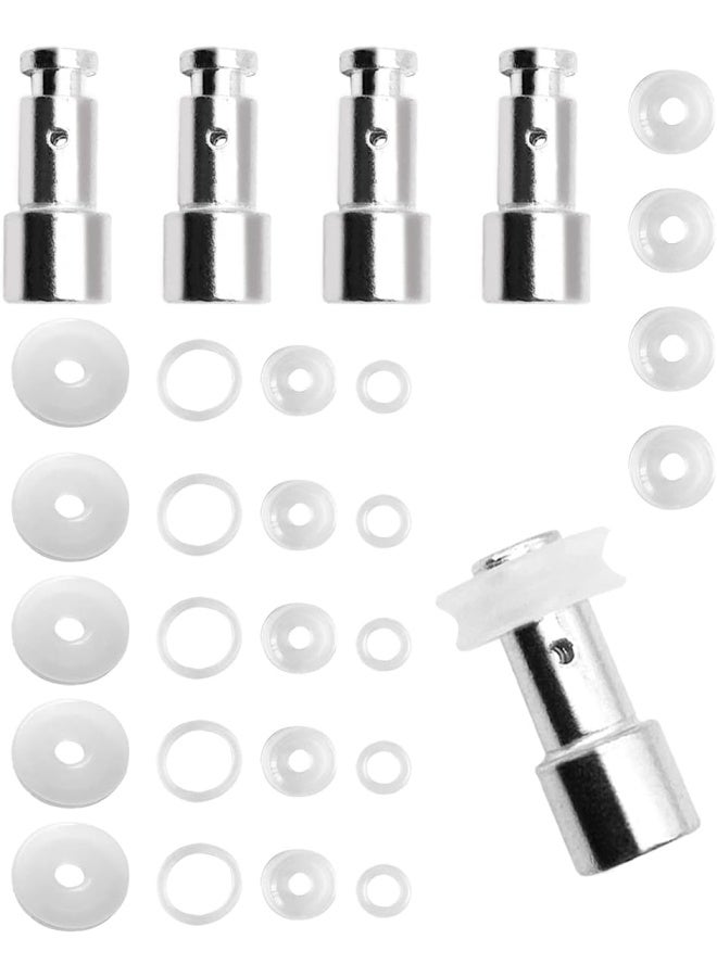 5 Pack Steam Valve Universal Replacement Floater With 5 Pack Silicone Sealer Pads With 5 X 4 In 1 Pressure Cooker Gasket Kit For 5 6 Or 8 Quart Pressure Cookers