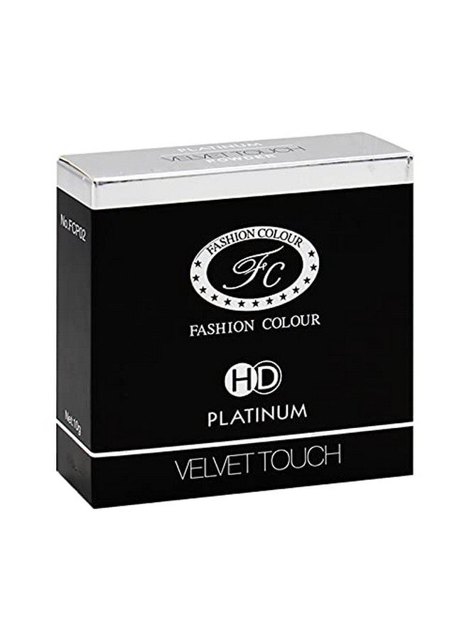 Platinum Velvet Touch Powder Velvet Matte Finish Longlasting Smooth Finish Absorbs Oil Waterproof Formula Prevents Creasing Shade 02