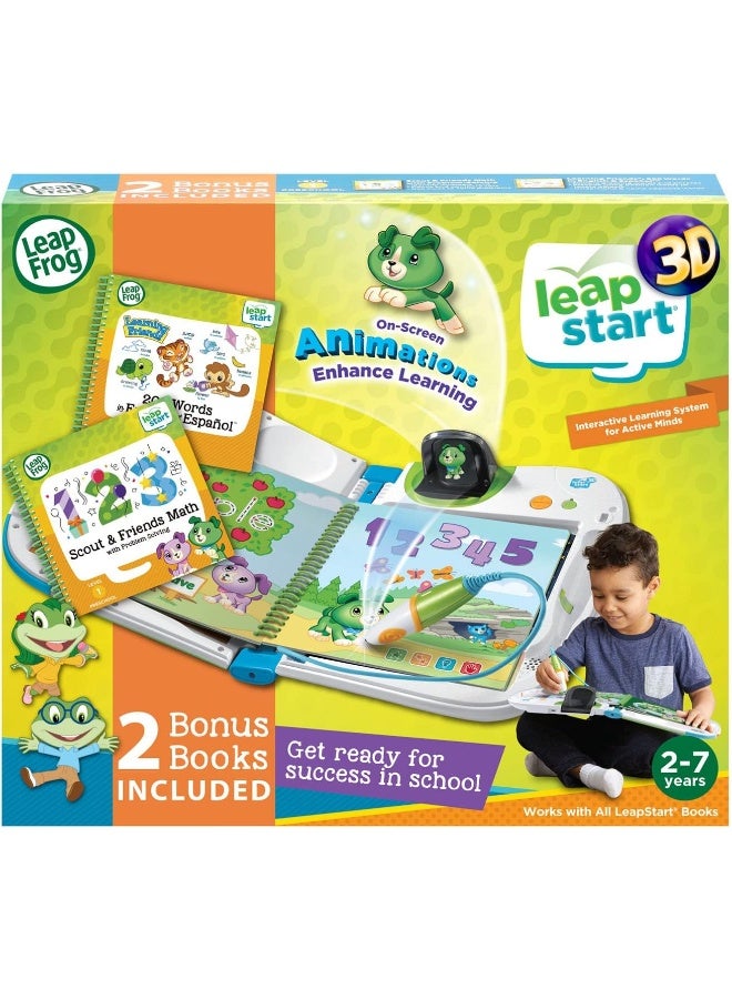 LeapFrog LeapStart 3D Interactive Learning System & 2 Book Combo Pack: Learning Friends and Scout & Friends Math