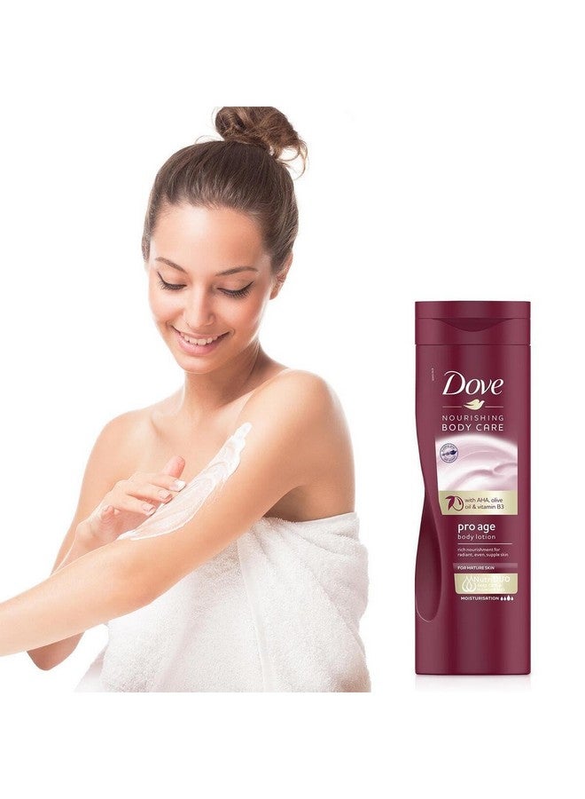 Body Love Pro Age Body Lotion For Mature Skin 48Hrs Moisturisation Paraben Free With Vitamin B3 & Olive Oil For Nourished Radiant Skin 400 Ml
