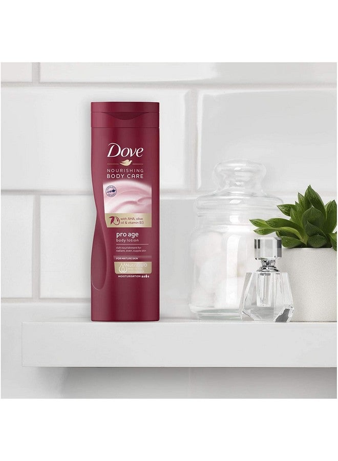Body Love Pro Age Body Lotion For Mature Skin 48Hrs Moisturisation Paraben Free With Vitamin B3 & Olive Oil For Nourished Radiant Skin 400 Ml