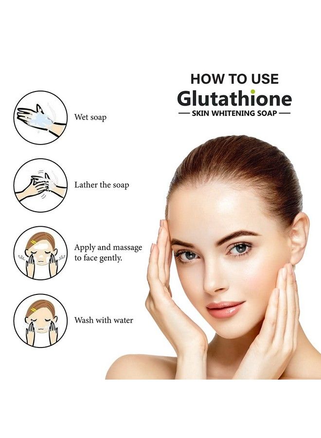 Glutathione Activated Charcoal Skin Whitening Soap For All Skin Type (100Gm) Pack Of 3