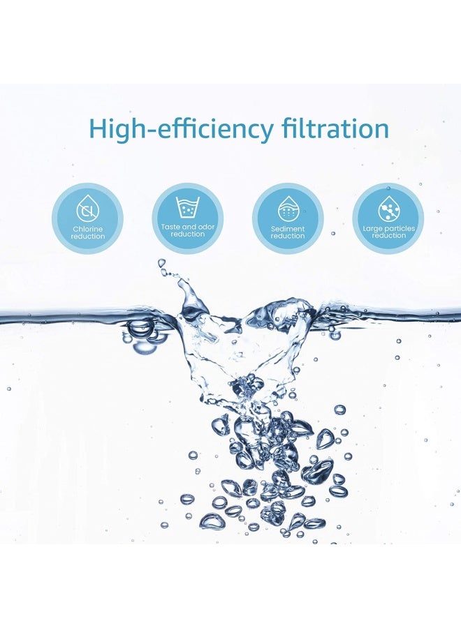 Aqua Crest  Faucet Water Filter Compatible with Culligan FM-15RA Water Filter Culligan FM-15A Filtration System White Finish Pack of 3