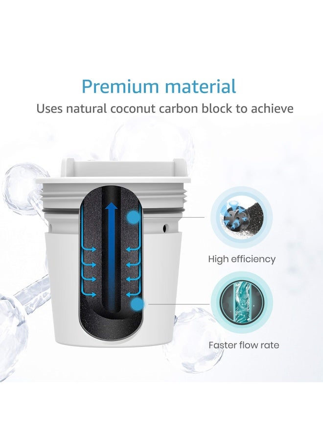 Aqua Crest  Faucet Water Filter Compatible with Culligan FM-15RA Water Filter Culligan FM-15A Filtration System White Finish Pack of 3