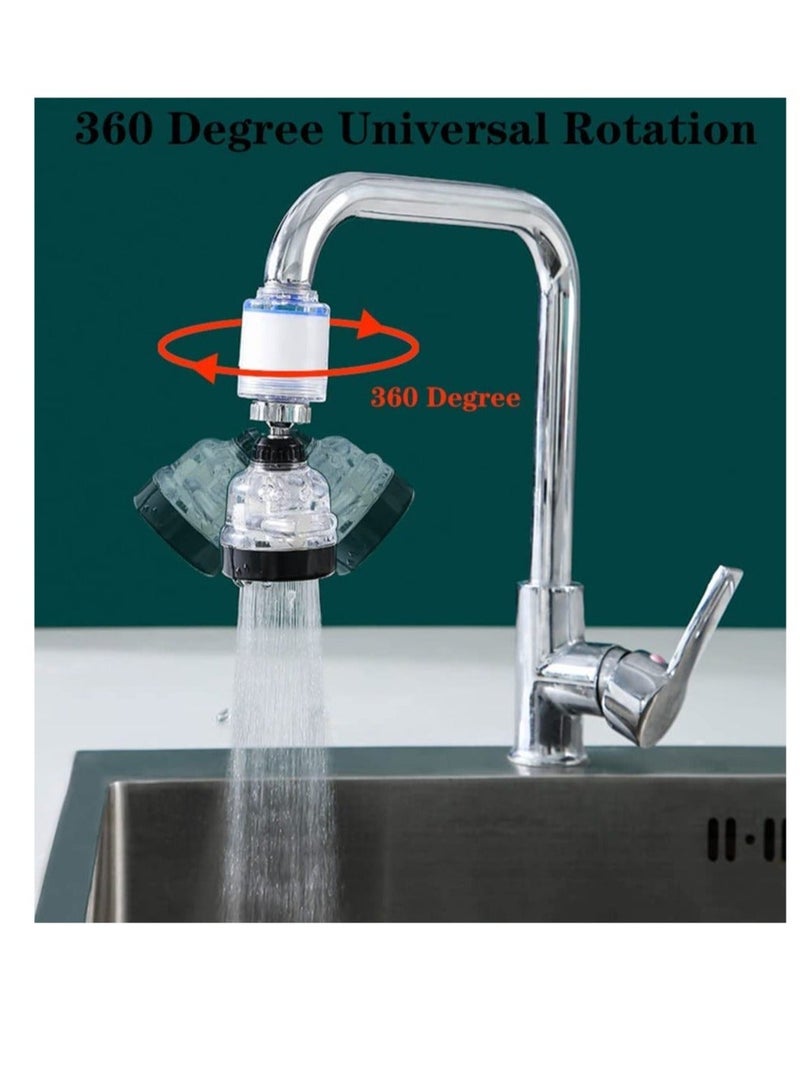 High Pressure Faucet Water Filter, Adjustable 360 Rotate Tap Head Purifier Sprayer Switch