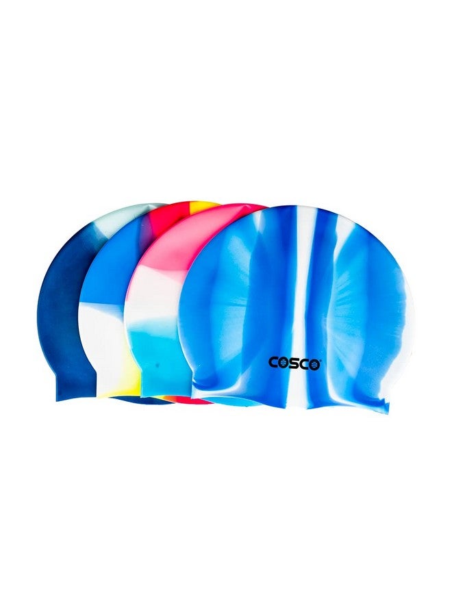 25003 Silicone Swimming Cap (Multicolor)