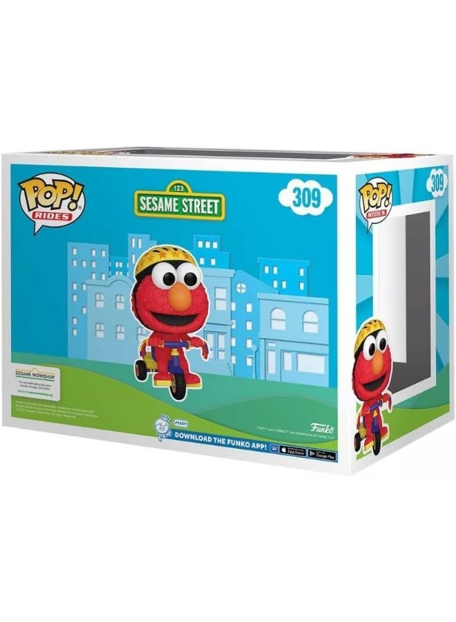 Funko POP Rides: Sesame Street Elmo on Trike Flocked 2024 Target Con Exclusive Vinyl Figure