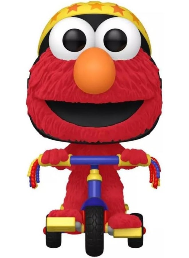 Funko POP Rides: Sesame Street Elmo on Trike Flocked 2024 Target Con Exclusive Vinyl Figure