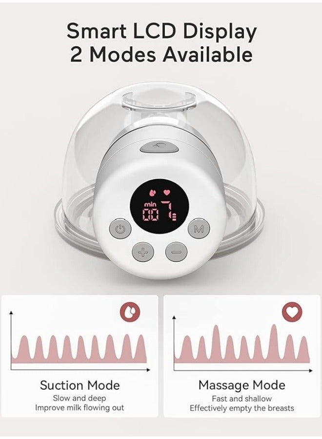 Portable electric Massage machine S12 LCD display Low noise painless 2 mode 9 level - white