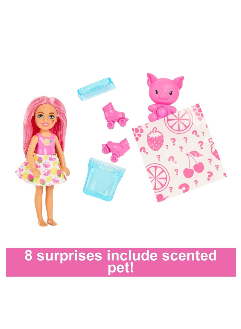 Barbie Chelsea Pop! Reveal Fruit Doll Series - 1 Piece Only, Assorted/Character May Vary