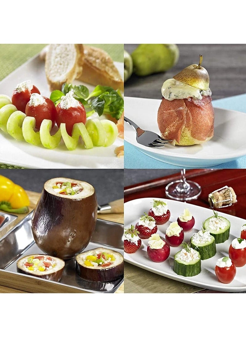 Fruit Corer,  Vegetable Digging Rotating Drill Stainless Steel Fruit Corer Apple Corer Set Core Remover Tool for Apple/Pear/Cherry for Children Food...