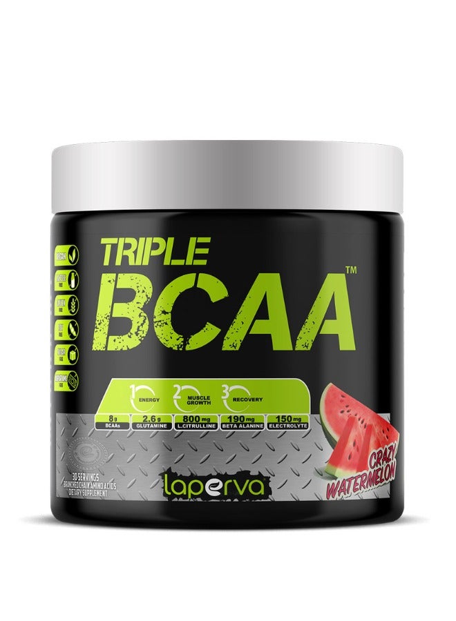 Triple BCAA, Crazy Watermelon, 30 Servings