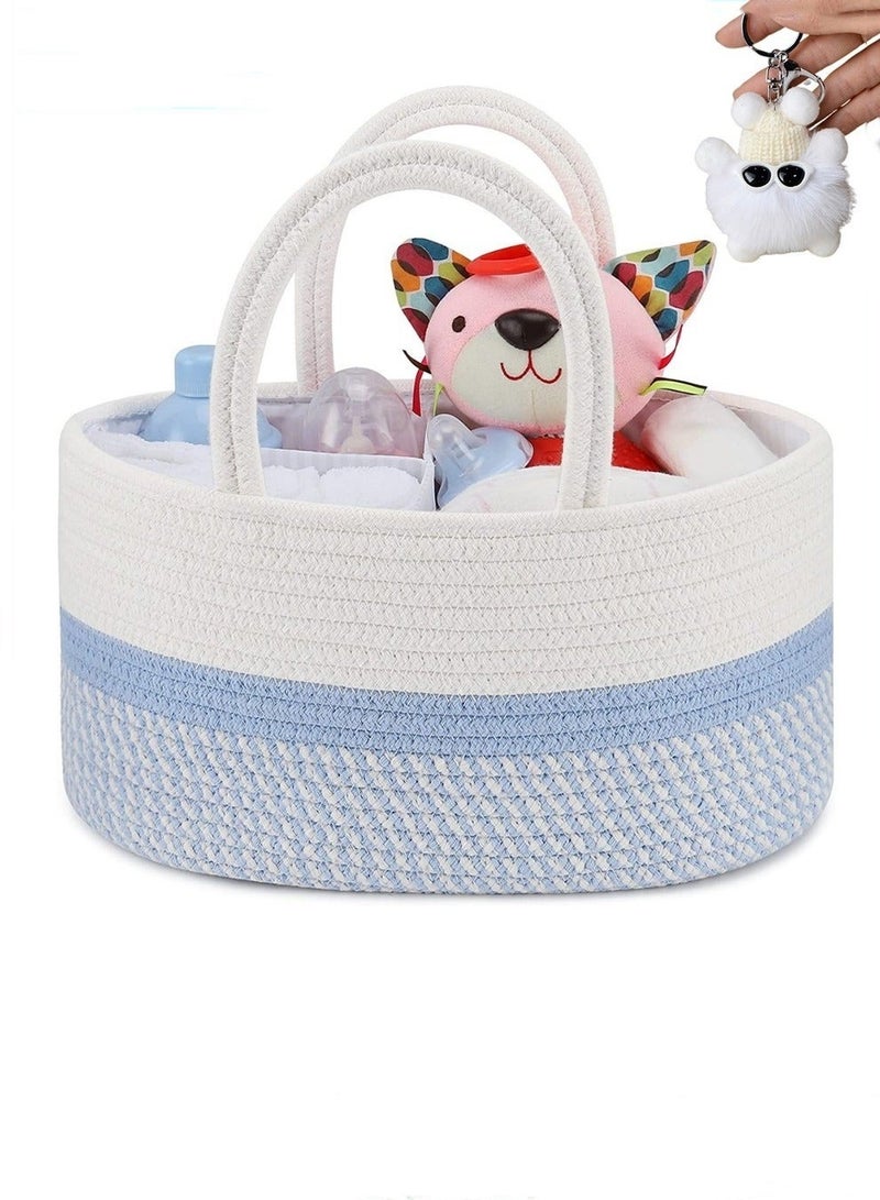 Travel-Friendly Portable Baby Diaper Caddy Organizer Bag With Removable Dividers