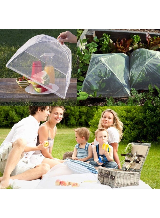 Homealexa Mesh Food Nets Fruit Cover Net 6 Pack 17 Inch Large And Strong Collapsible Mesh Cake Covers Net Mesh Food Covers Umbrella For Keeping Out Flies Bugs Mosquitos Food Cover Net