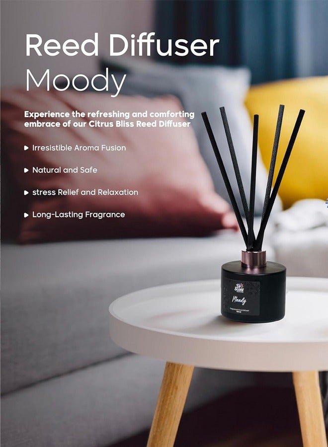 Breeze of Joy Reed Diffuser | A Symphony of Joyful Scents for Your Space - 150ml (MOODY)