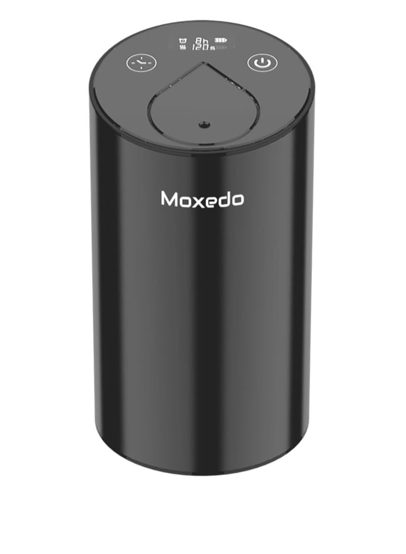 Moxedo Essential Aroma Diffuser Waterless Nebulizing Diffuser for Essential Oil Aroma Mist Portable Cordless USB Rechargeable with Timer for Car Room and Office