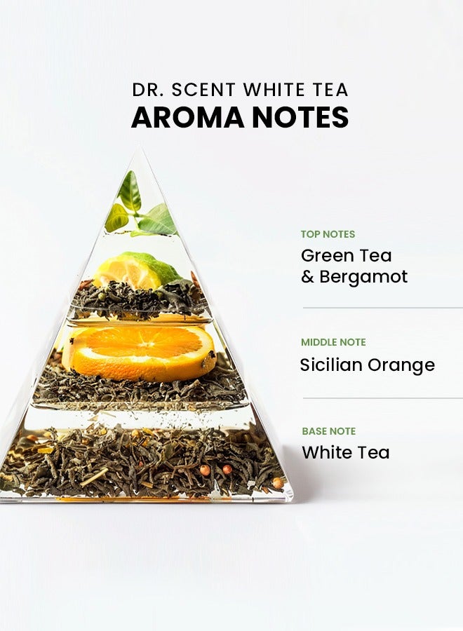 Breeze of Joy, Diffuser Aroma Oil White Tea | Tranquil Blend of Green Tea, Bergamot, Sicilian Orange, and White Tea Notes for a Serene Ambiance 500ml