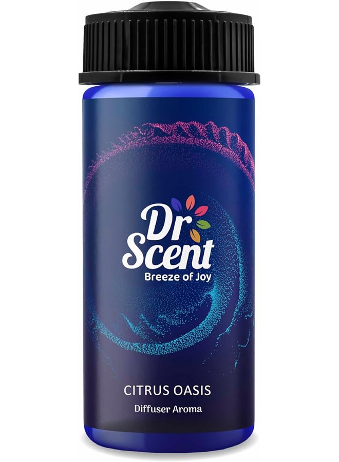 Dr Scent Diffuser Aroma Citrus, Feel the Distinctive Notes of Crisp Lime and Lemon, With Aromatic Strong Notes of Mandarin (170ml)