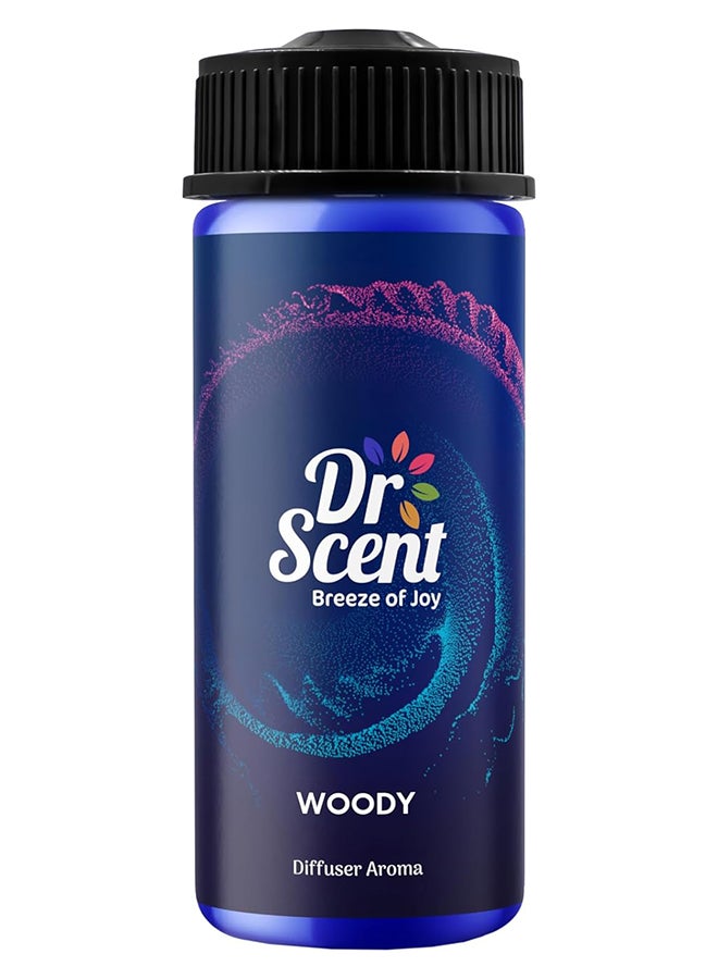 Dr. Scent Diffuser Aroma Woody, with Enchanting Notes of Rose, Citrus, Olibanum, Labdanum, Patchouli, and Musk (170ml)