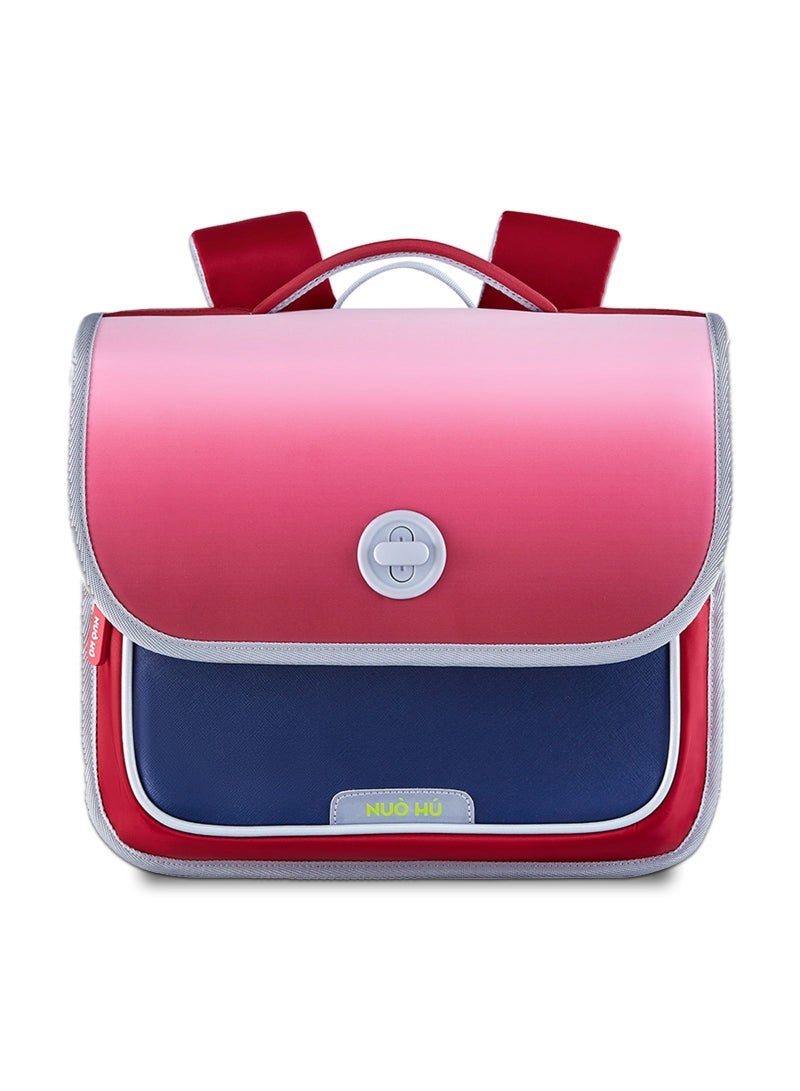 Ergonomic Spine Protection Horizontal School Backpack for 0-5 Grade Primary Students - Baby Red