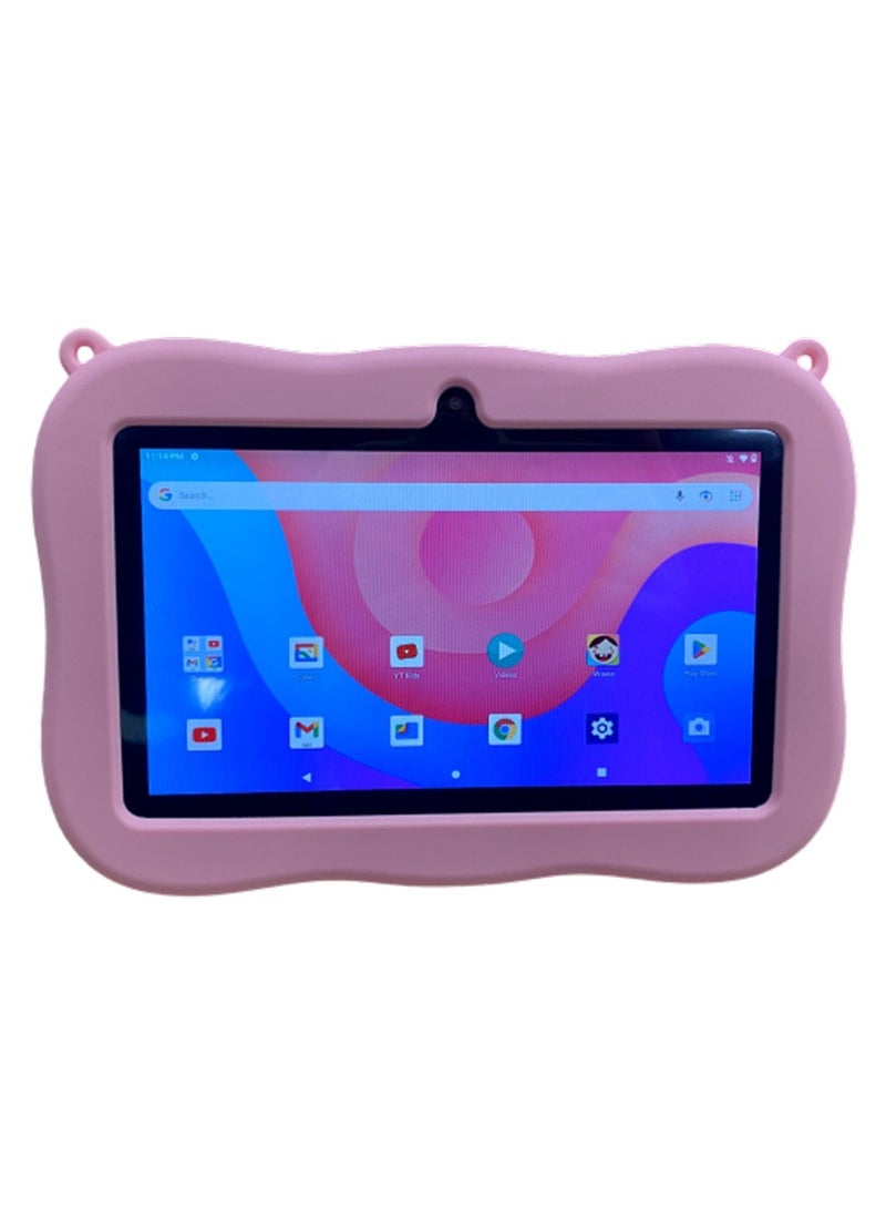 PRITOM Tablet for Kids, 7 inch Kids Tablets with WiFi, 32GB ROM, 4GB RAM, Bluetooth, Camera, Parental Control, Pre-Installed APPs, Games, Learning Educational Toddler Tablet with Case, Pink